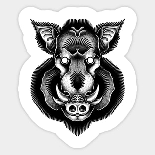 Dark boar Sticker